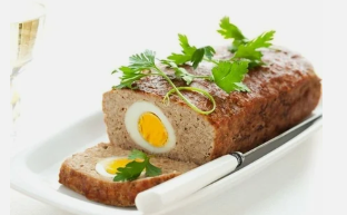 Meatloaf with eggs on Dukan diet